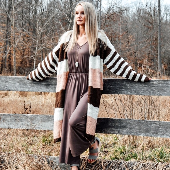 NEW Brown Cropped Length Jumpsuit - Picture 2 of 12